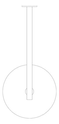 Plan Image of Shower Wall Phoenix VividSlimline 250mmRose