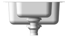 Left Image of Sink Kitchen Phoenix 1000Series OneAndOneThird Drainer Right