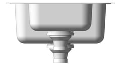 Left Image of Sink Kitchen Phoenix 1000Series OneAndThreeFourth Drainer Right