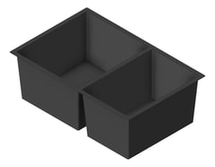 3D Shaded Image of Sink Kitchen Phoenix 4000Series OneAndThreeFourth Left