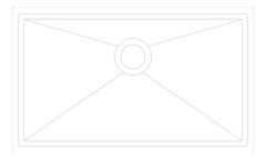 Plan Image of Sink Kitchen Phoenix 4000Series Single ExtraLarge
