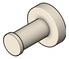 3D Shaded Image of RobeHook SurfaceMount Plumbline Buddy Progetto