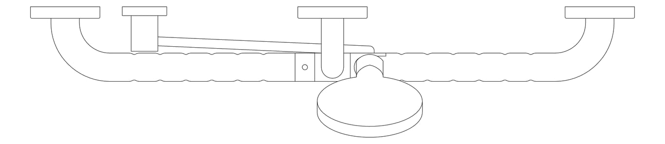 Plan Image of Shower Rail Plumbline Progetto Slider