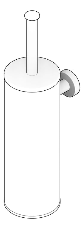 3D Documentation Image of ToiletBrush WallMount Plumbline Buddy Progetto