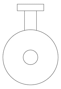 Plan Image of ToiletBrush WallMount Plumbline Buddy Progetto