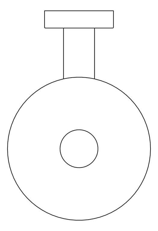 Plan Image of ToiletBrush WallMount Plumbline Buddy Progetto