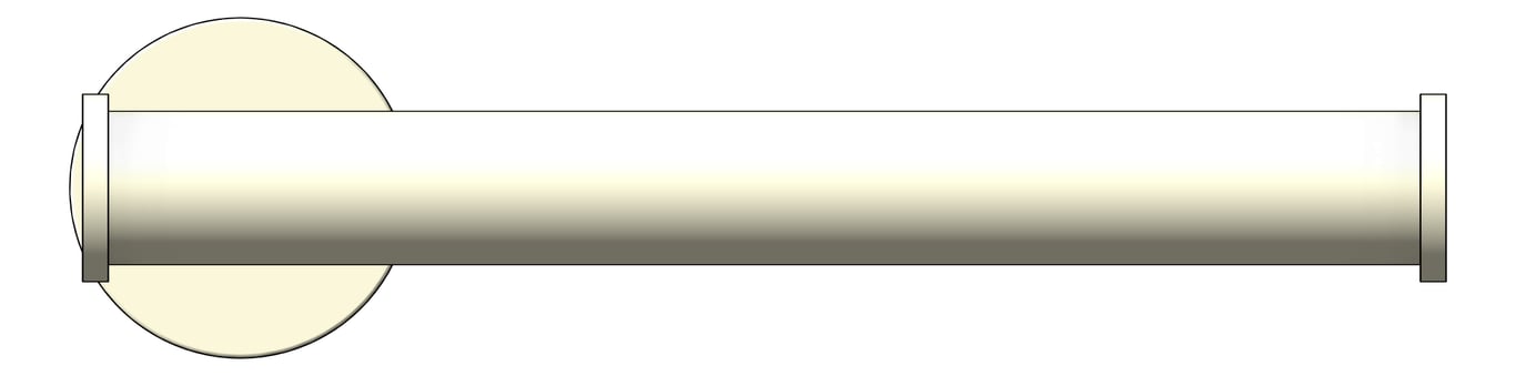 Front Image of ToiletRollHolder SurfaceMount Plumbline Buddy Progetto