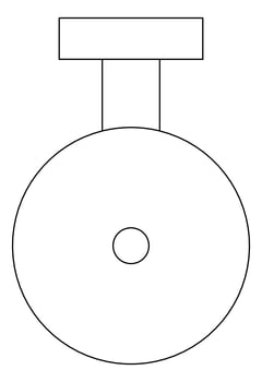 Plan Image of ToiletRollHolder SurfaceMount Plumbline Buddy Progetto Vertical