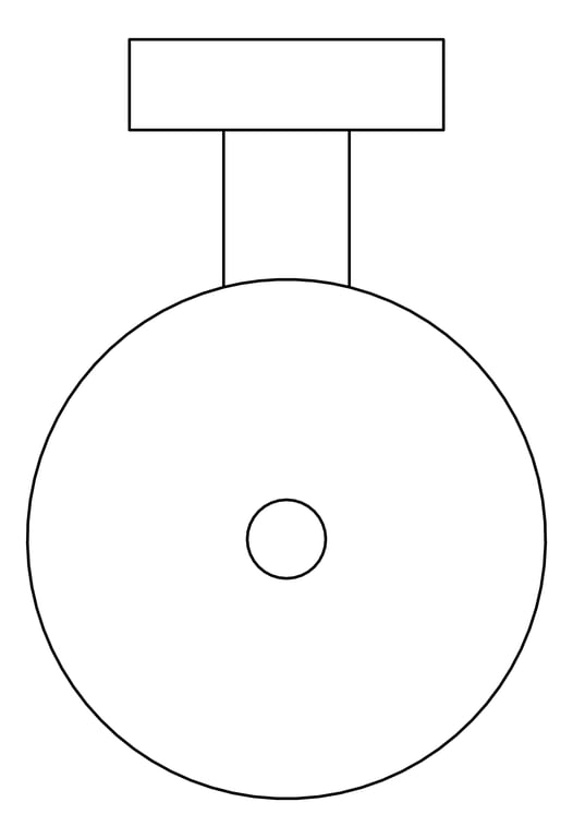 Plan Image of ToiletRollHolder SurfaceMount Plumbline Buddy Progetto Vertical