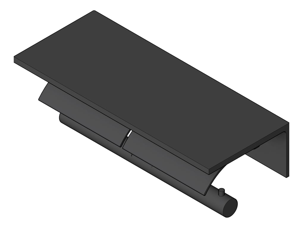 Navigate to ToiletRollHolder SurfaceMount Plumbline Progetto Double Shelf