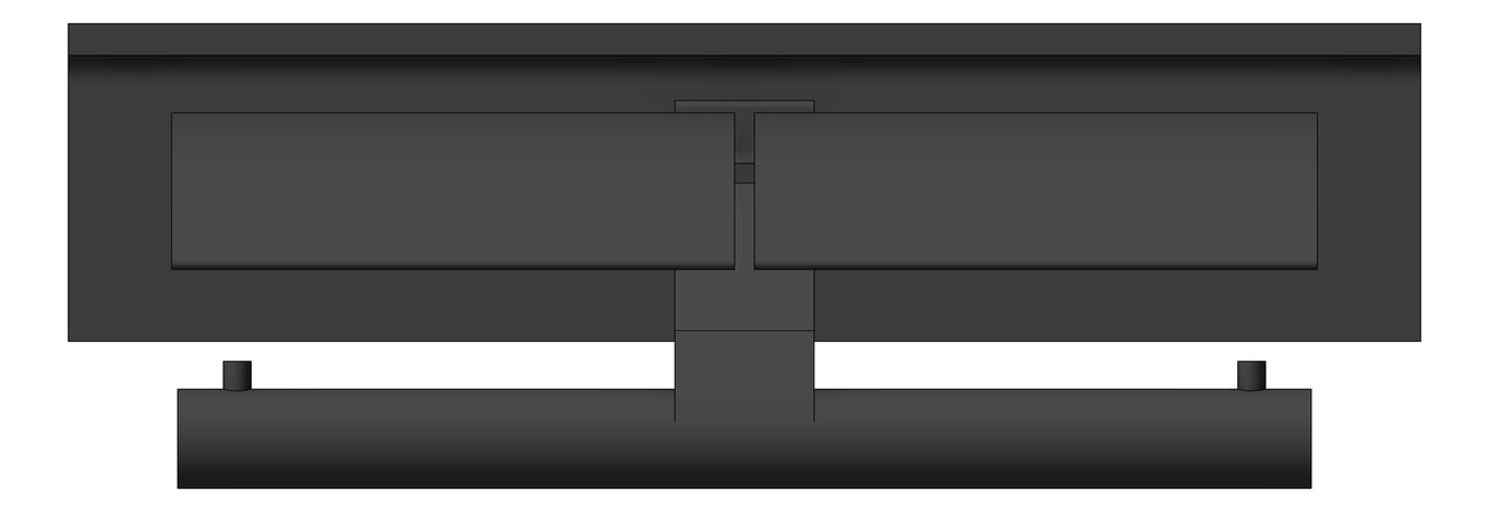 Front Image of ToiletRollHolder SurfaceMount Plumbline Progetto Double Shelf
