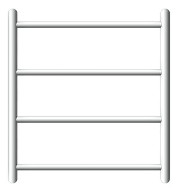 Front Image of TowelLadder Heated Plumbline Buddy 4Bar