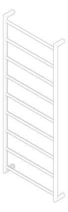 3D Documentation Image of TowelLadder Heated Plumbline Buddy 9Bar