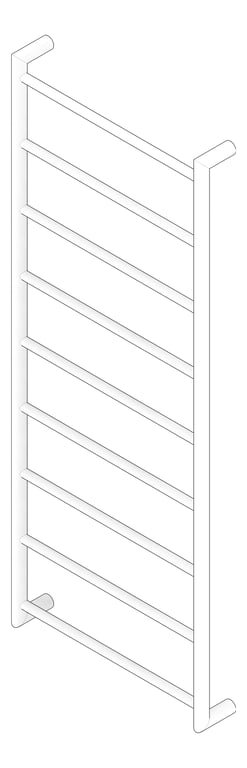 3D Documentation Image of TowelLadder Heated Plumbline Buddy 9Bar