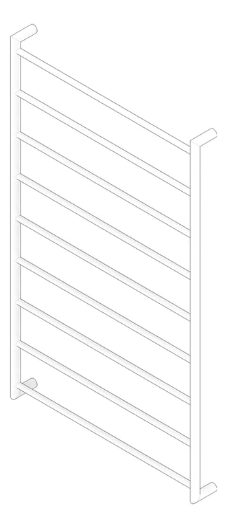 3D Documentation Image of TowelLadder Heated Plumbline Buddy Abask 1300