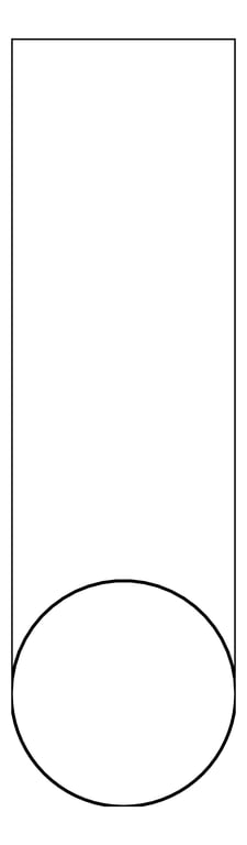 Plan Image of TowelRail Heated Plumbline Buddy 1150 Vertical