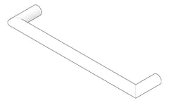 3D Documentation Image of TowelRail Heated Plumbline Buddy