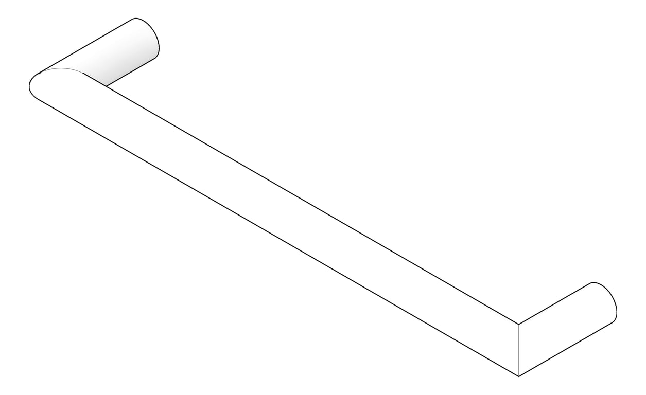 3D Documentation Image of TowelRail Heated Plumbline Buddy Solo