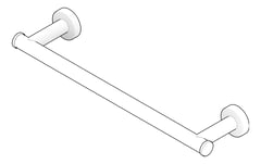 3D Documentation Image of TowelRail SurfaceMount Plumbline Buddy Progetto