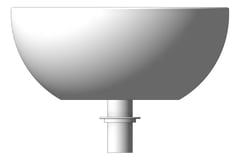 Left Image of Basin AboveCounter Plumbline Niagara Belle