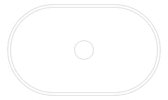 Plan Image of Basin AboveCounter Plumbline Niagara Belle