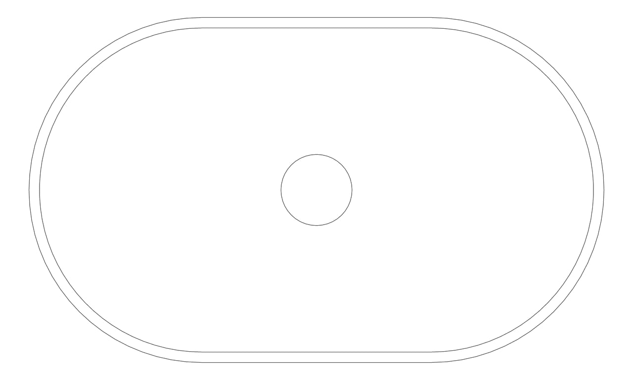 Plan Image of Basin AboveCounter Plumbline Niagara Belle