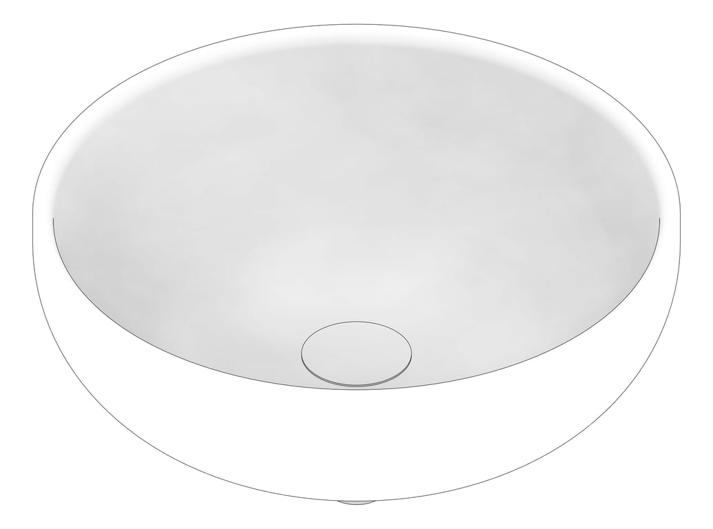 3D Documentation Image of Basin AboveCounter Plumbline Niagara Round