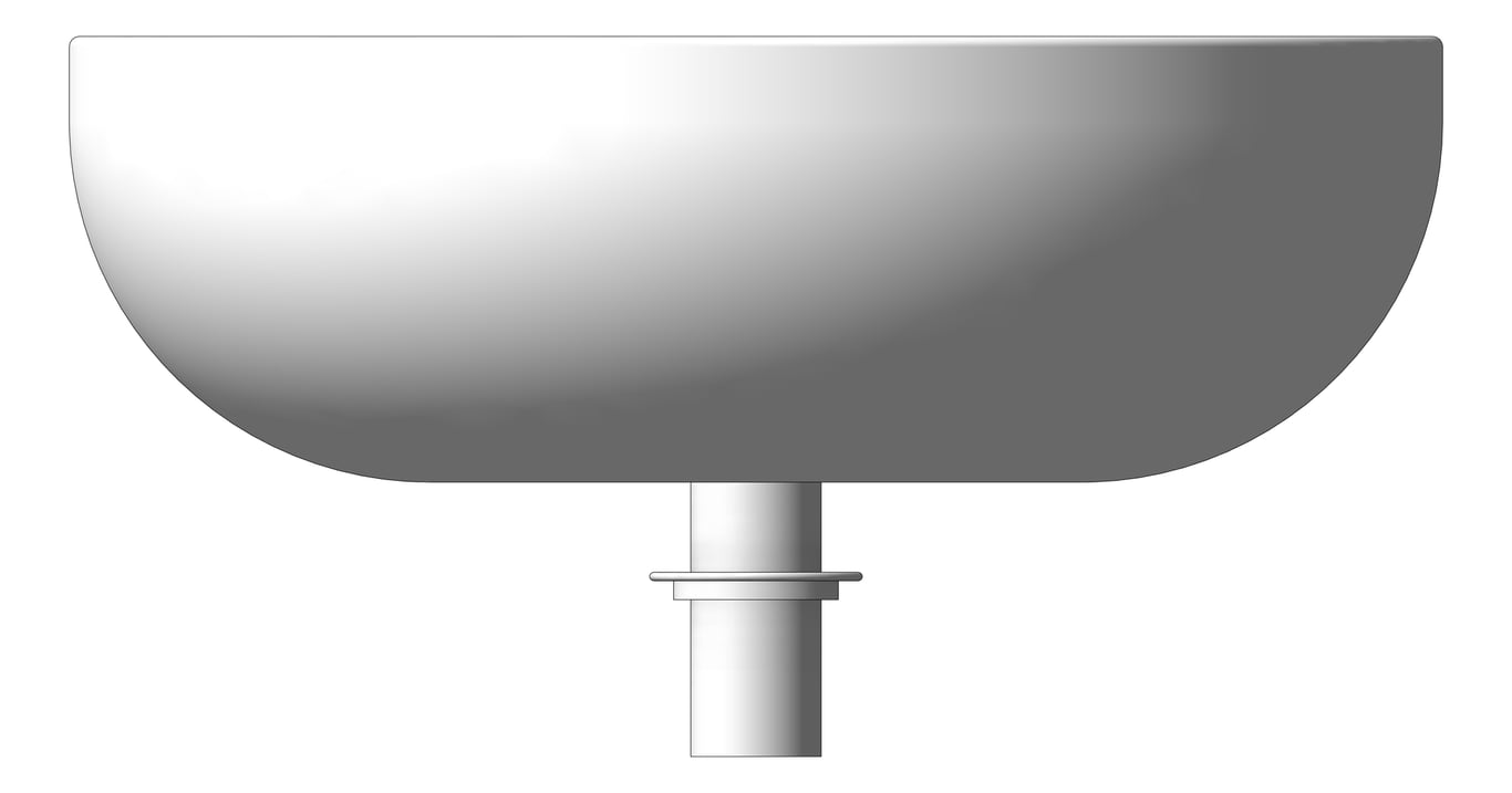 Left Image of Basin AboveCounter Plumbline Niagara Round