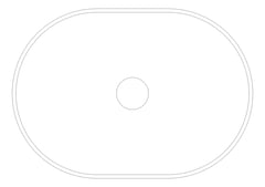 Plan Image of Basin AboveCounter Plumbline Niagara Spio