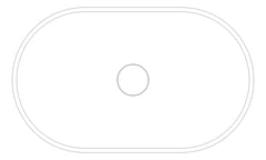 Plan Image of Basin AboveCounter Plumbline Oasis Oval