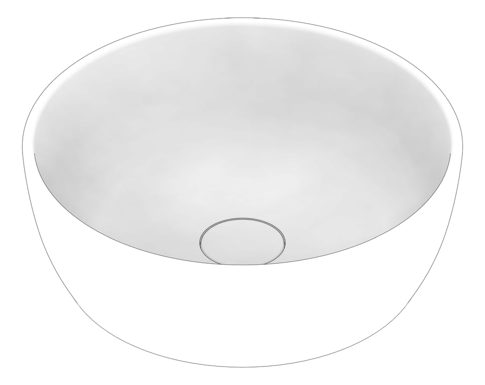 3D Documentation Image of Basin AboveCounter Plumbline Oasis Round