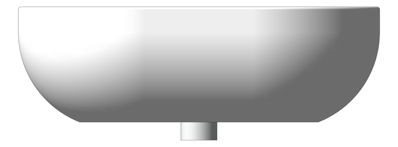 Front Image of Basin AboveCounter Plumbline Sfera Oval 50