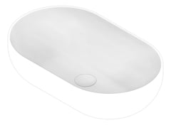 3D Documentation Image of Basin AboveCounter Plumbline Sfera Oval 60