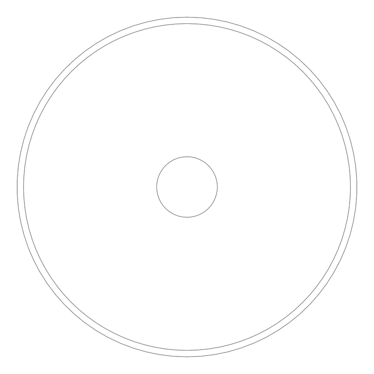 Plan Image of Basin AboveCounter Plumbline Sfera Round