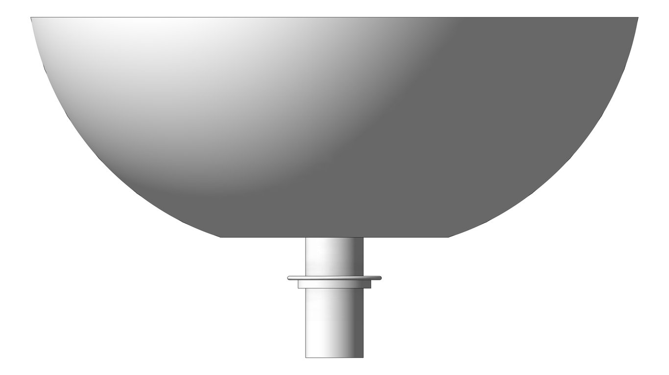 Left Image of Basin AboveCounter Plumbline SuperThin Oval