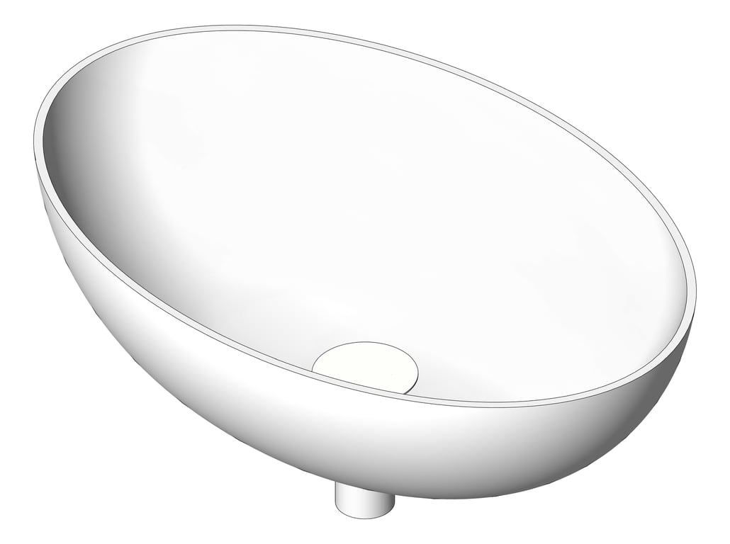 Navigate to Basin AboveCounter Plumbline SuperThin Oval Mini