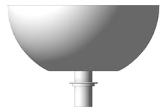 Left Image of Basin AboveCounter Plumbline SuperThin Oval Mini