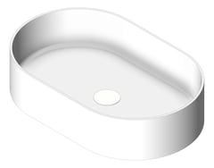 3D Shaded Image of Basin AboveCounter Plumbline SuperThin Oval Pill