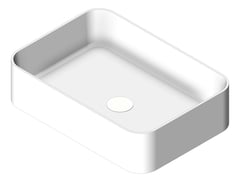 3D Shaded Image of Basin AboveCounter Plumbline SuperThin Rectangle