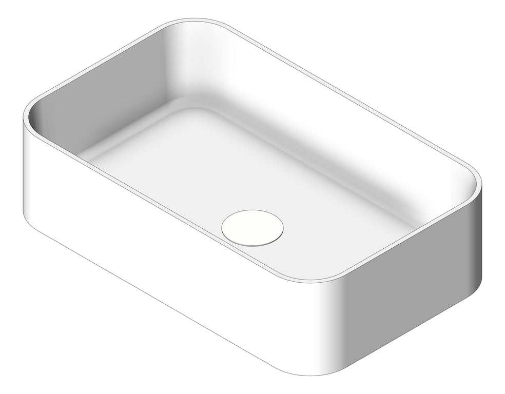 Navigate to Basin AboveCounter Plumbline SuperThin Rectangle 480