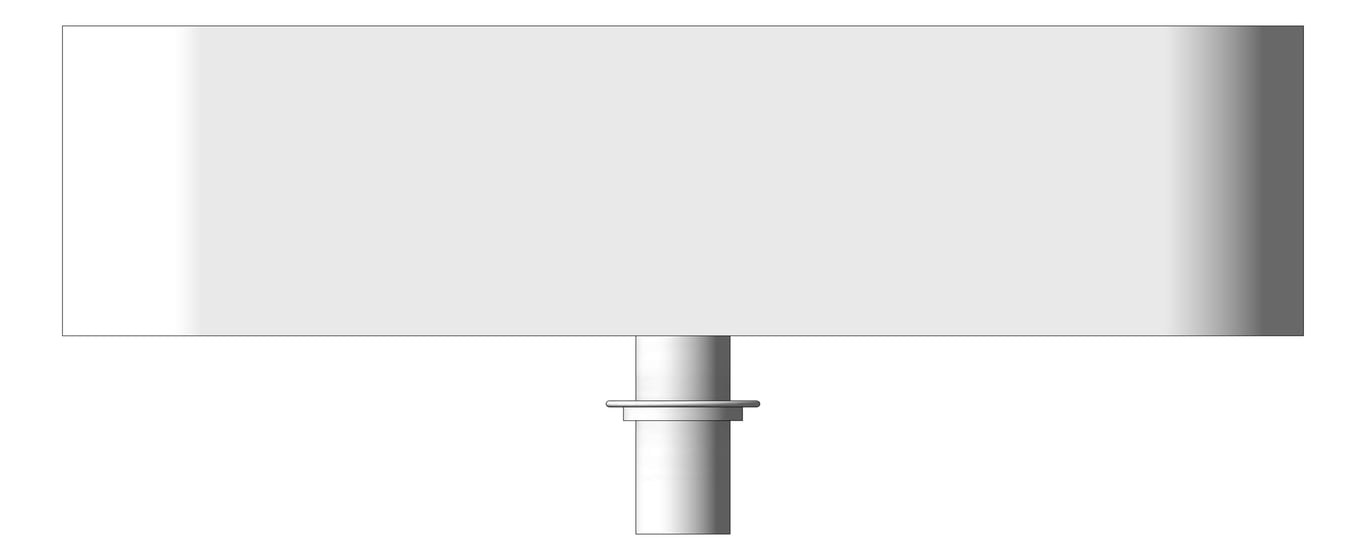 Front Image of Basin AboveCounter Plumbline SuperThin Rectangle