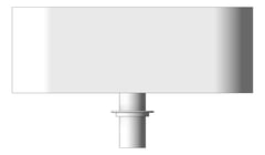 Left Image of Basin AboveCounter Plumbline SuperThin Rectangle