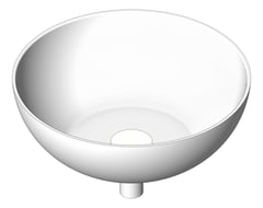 3D Shaded Image of Basin AboveCounter Plumbline SuperThin Round