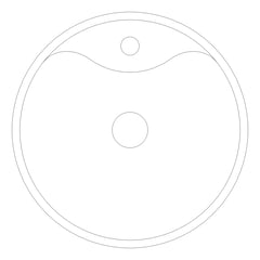 Plan Image of Basin Freestanding Plumbline Niagara Round Taphole