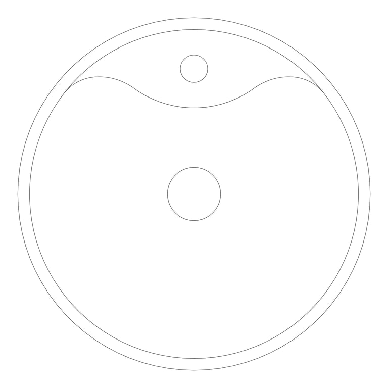 Plan Image of Basin Freestanding Plumbline Niagara Round Taphole