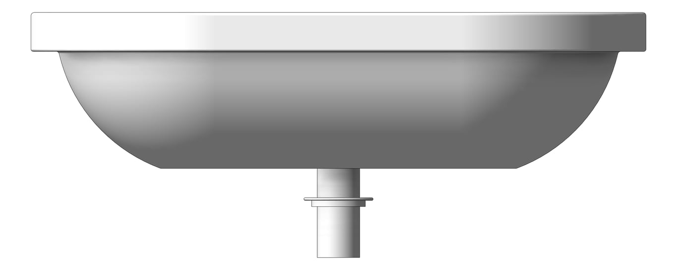 Front Image of Basin Inset Plumbline Niagara Belle
