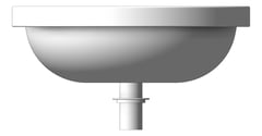Front Image of Basin Inset Plumbline Niagara Round