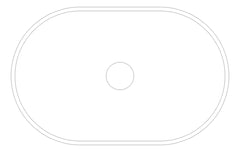 Plan Image of Basin Inset Plumbline Sfera Oval