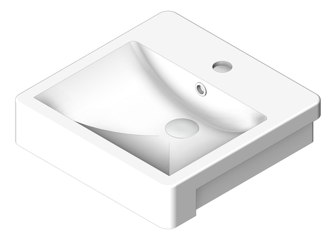 Navigate to Basin SemiRecessed Plumbline Evo Square