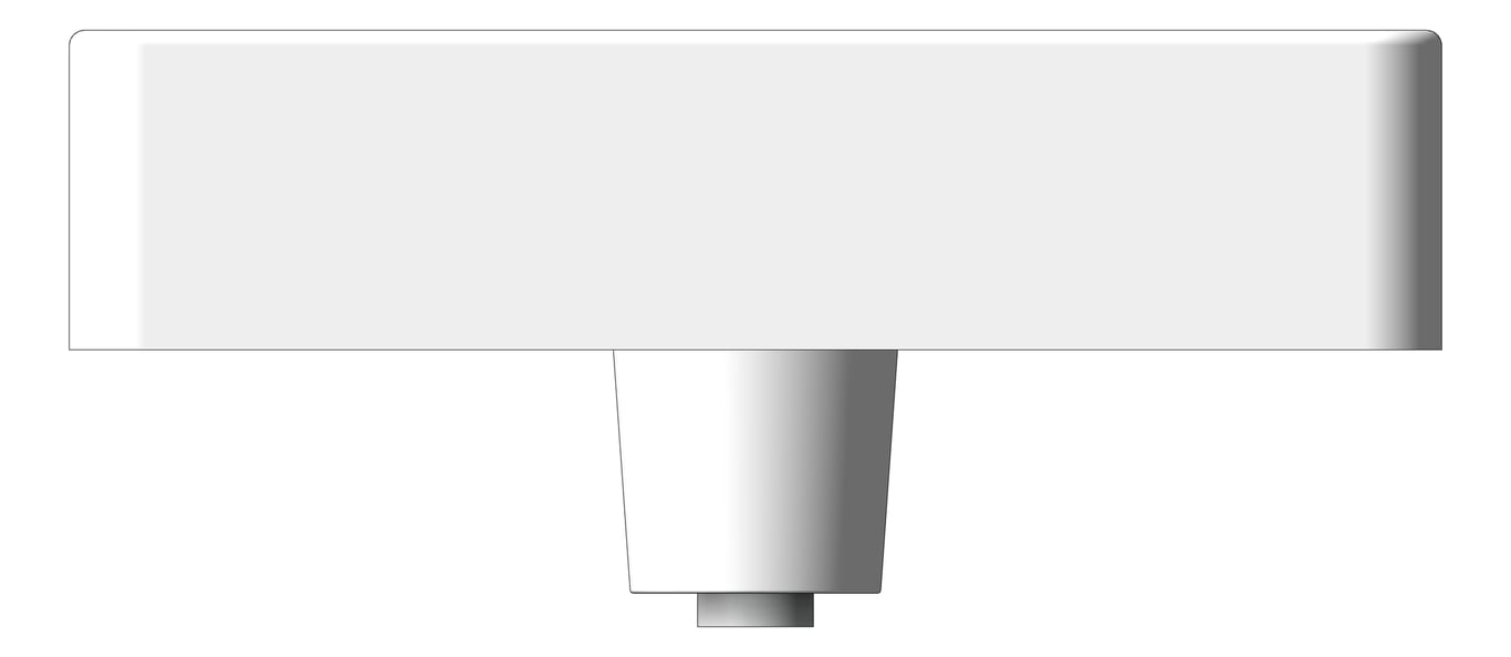 Front Image of Basin SemiRecessed Plumbline Evo Square
